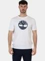 tricou cu maneci scurte pt. barbati Timberland Tree Logo Short Sleeve Tee alb 1