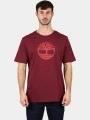 tricou cu maneci scurte pt. barbati Timberland Tree Logo Short Sleeve Tee bordo 1