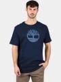 tricou cu maneci scurte pt. barbati Timberland Tree Logo Short Sleeve Tee albastru inchis 1