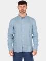 camasa cu maneci lungi pt. barbati Timberland Linen Shirt albastru 1