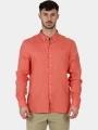 camasa cu maneci lungi pt. barbati Timberland Linen Shirt portocaliu 1