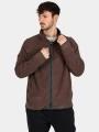 pulover polar pt. barbati Timberland Polartec 100 Full Zip Fleece maro 1