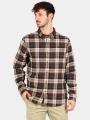 camasa cu maneci lungi pt. barbati Timberland Midweight Flannel Check Shirt maro 1