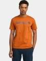 tricou cu maneci scurte pt. barbati Timberland Linear Logo Short Sleeve Tee maro 1