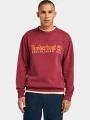 pulover pt. barbati Timberland Embroidery Logo Crew Neck rosu 1