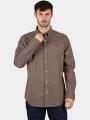 camasa cu maneci lungi pt. barbati Timberland Long Sleeve Stretch Poplin Shirt maro 1