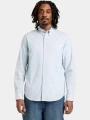 camasa cu maneci lungi pt. barbati Timberland Long Sleeve Stretch Poplin Shirt albastru deschis 1