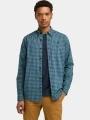 camasa cu maneci lungi pt. barbati Timberland Stretch Poplin Gingham Shirt albastru inchis 1