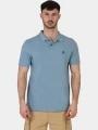 tricou cu guler pt. barbati Timberland Pique Short Sleeve Polo albastru 1