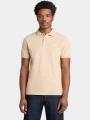 tricou cu guler pt. barbati Timberland Pique Short Sleeve Polo nisip 1