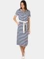 rochie midi pt. femei TBS Adiolrob albastru inchis 1