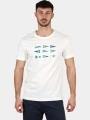 tricou cu maneci scurte pt. barbati TBS Albertee alb 1
