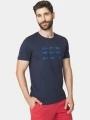 tricou cu maneci scurte pt. barbati TBS Albertee albastru inchis 1