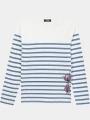 tricou cu maneci lungi pt. femei TBS Alisatee alb 1