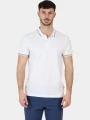 tricou cu guler pt. barbati TBS Attonpol alb 1