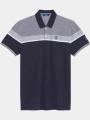 tricou cu guler pt. barbati TBS Barispol albastru inchis 1