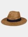 palarie de paie pt. barbati Barts Albury Hat maro 1