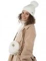 caciula cu mot pt. femei Barts Kenzie Beanie alb 1