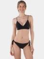 chiloti bikini pt. femei Barts Solid Cheeky Bum Side Ties negru 1
