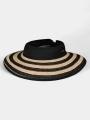 palarie de paie pt. femei Barts Tambou Visor negru 1