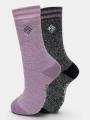 ciorapi termici pt. femei Columbia 2PP Thermal Crew magenta 1