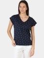 tricou cu maneci scurte pt. femei TBS Eddensan albastru inchis 1