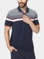 tricou cu guler pt. barbati TBS Eltonpol albastru inchis 1
