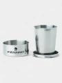 pahar pliabil Ferrino Stainless Steel Foldable Tumbler gri 1