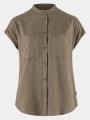 camasa cu maneci scurte pt. femei Fjallraven Övik Hemp Shirt SS W maro 1