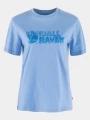 tricou cu maneci scurte pt. femei Fjallraven Lush Logo T-shirt W albastru 1