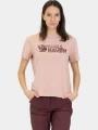 tricou cu maneci scurte pt. femei Fjallraven Lush Logo T-shirt W roz 1