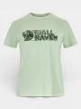 tricou cu maneci scurte pt. femei Fjallraven Lush Logo T-shirt W verde deschis 1