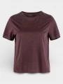 tricou pentru sport, cu maneci scurte pt. femei Fjallraven Abisko Lite SS W bordo 1