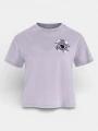 Fjallraven Fjällblomster Logo T-shirt W violet 1