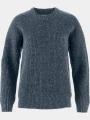 pulover tricotat pt. femei Fjallraven Övik Waffle Knit W albastru inchis 1