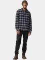 camasa cu maneci lungi pt. barbati Fjallraven Övik Heavy Flannel Shirt M albastru inchis 1