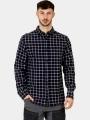 camasa cu maneci lungi pt. barbati Fjallraven Övik Flannel Shirt M albastru inchis 1