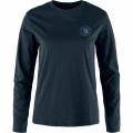 tricou cu maneci lungi pt. femei Fjallraven 1960 Logo T-shirt LS W albastru inchis 1