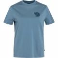tricou cu maneci scurte pt. femei Fjallraven Fox Boxy Logo Tee W albastru 1