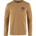 tricou cu maneci lungi pt. barbati Fjallraven Forever Nature Badge LS M maro 1