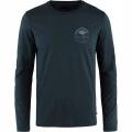 tricou cu maneci lungi pt. barbati Fjallraven Forever Nature Badge LS M albastru inchis 1