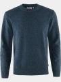 pulover tricotat pt. barbati Fjallraven Övik Round-neck Sweater M albastru inchis 1