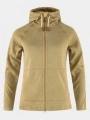pulover cu gluga pt. femei Fjallraven Övik Fleece Hoodie W nisip 1