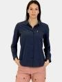 camasa cu maneci lungi pt. femei Fjallraven Övik Lite Shirt LS W albastru inchis 1