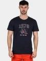 tricou cu maneci scurte pt. barbati TBS Hervetee albastru inchis 1