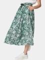 fusta midi pt. femei TBS Janiejup verde 1