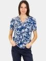 bluza cu maneci scurte pt. femei TBS Janiemis albastru 1
