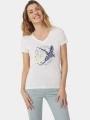 tricou cu maneci scurte pt. femei TBS Lintutee alb 1