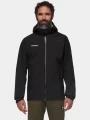 jacheta de drumetie impermeabila pt. barbati Mammut Linard Guide HS Hooded Jacket negru 1