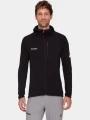 pulover polar pt. barbati Mammut Aenergy Light ML Hooded Jacket negru 1